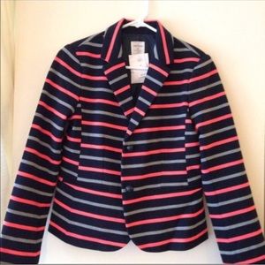 Neon Stripe Ponte Academy Blazer